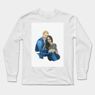 Prince Harry & Meghan Markle Long Sleeve T-Shirt